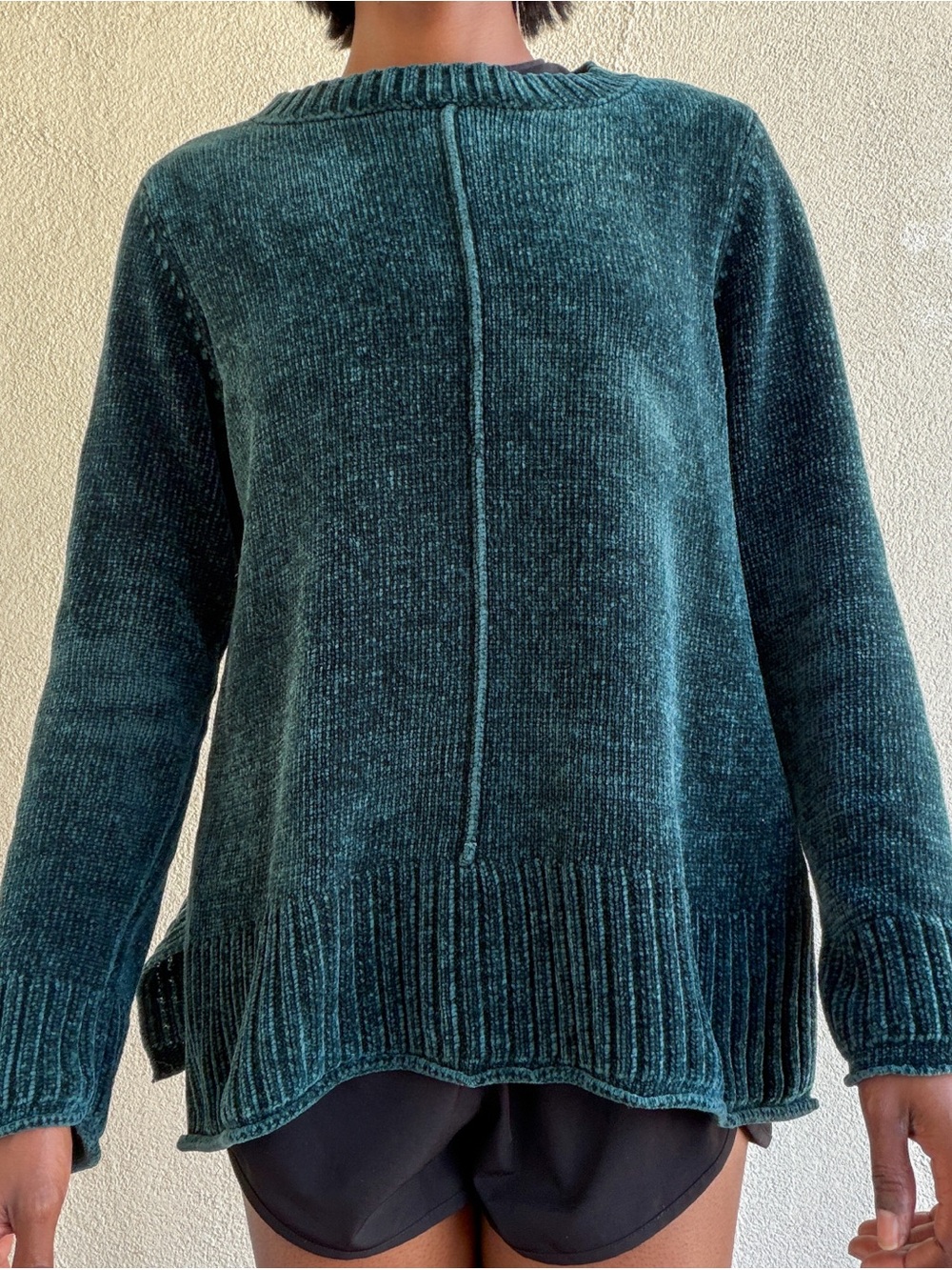Style & Co. Teal Chenille Crewneck Sweater